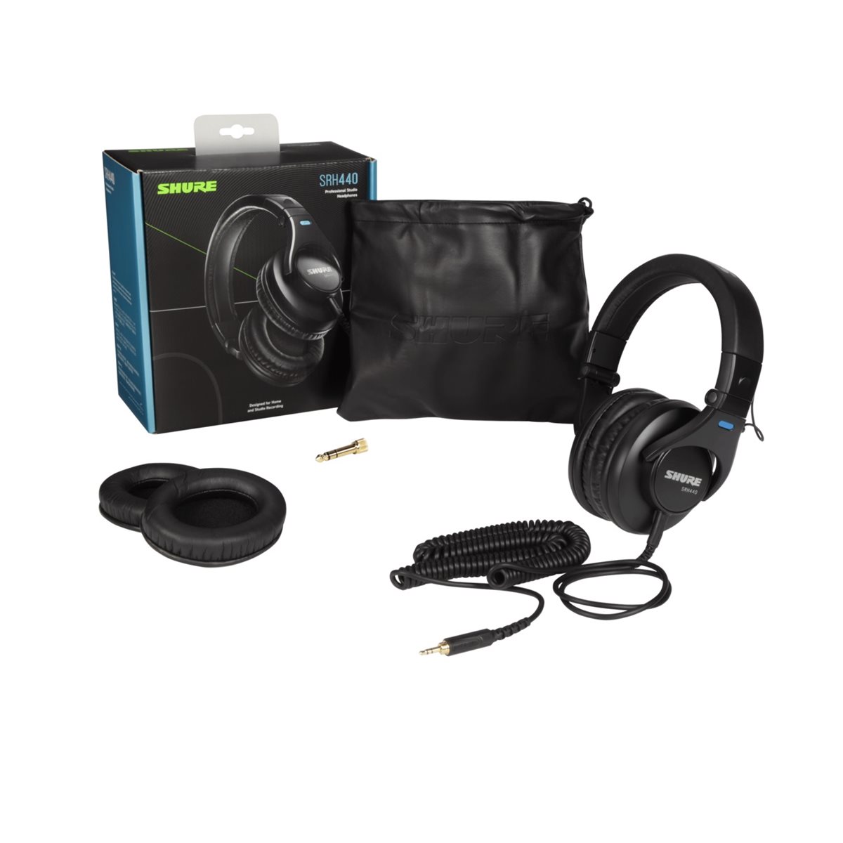 SHURE SRH440 BK Professional Studio Headphones Black