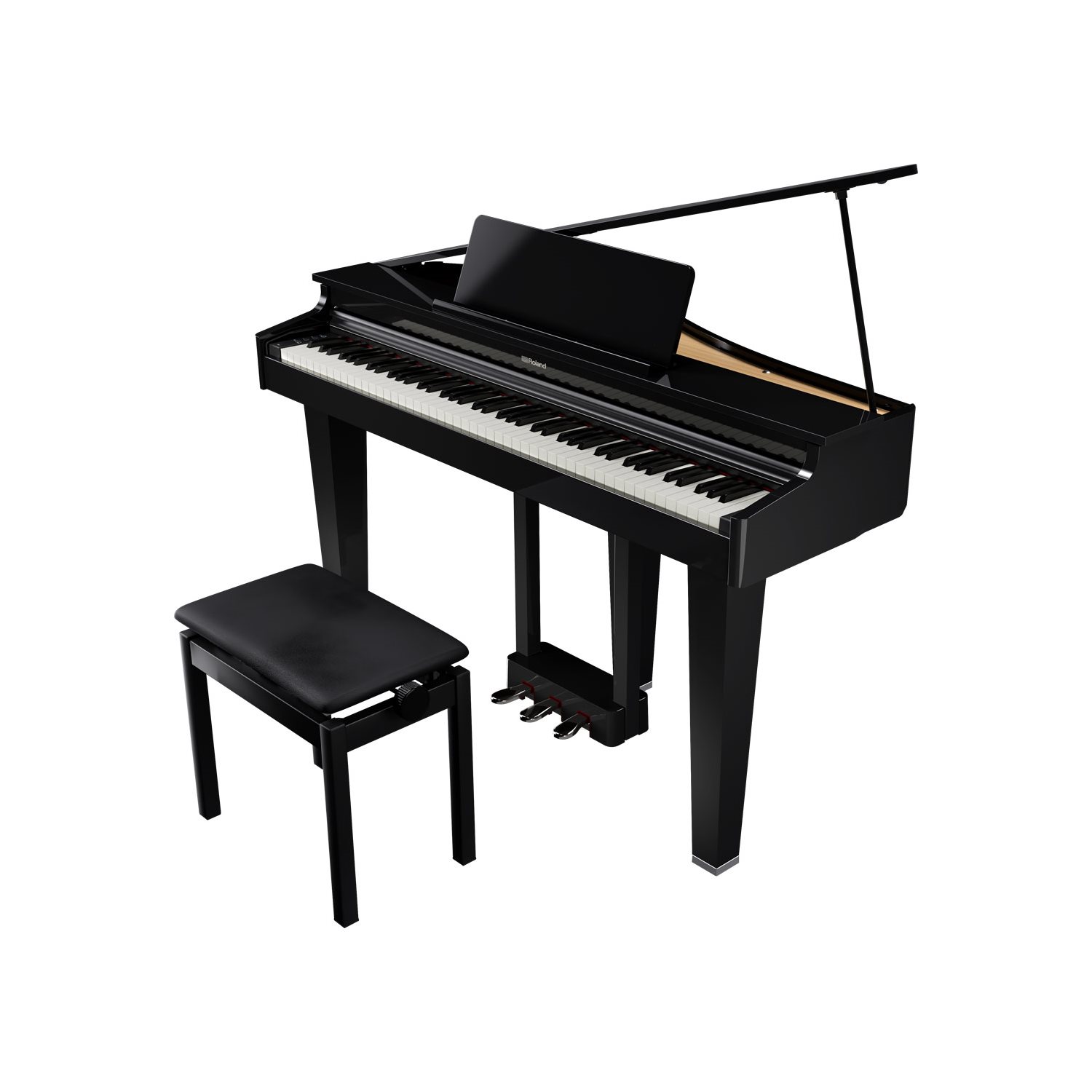 Roland GP-6-PE piano à queue numérique noir brillant