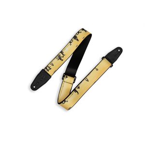 LEVY'S - MP2CAL-001 - 2'' Poly Calaca Guitar Strap – Mariachi