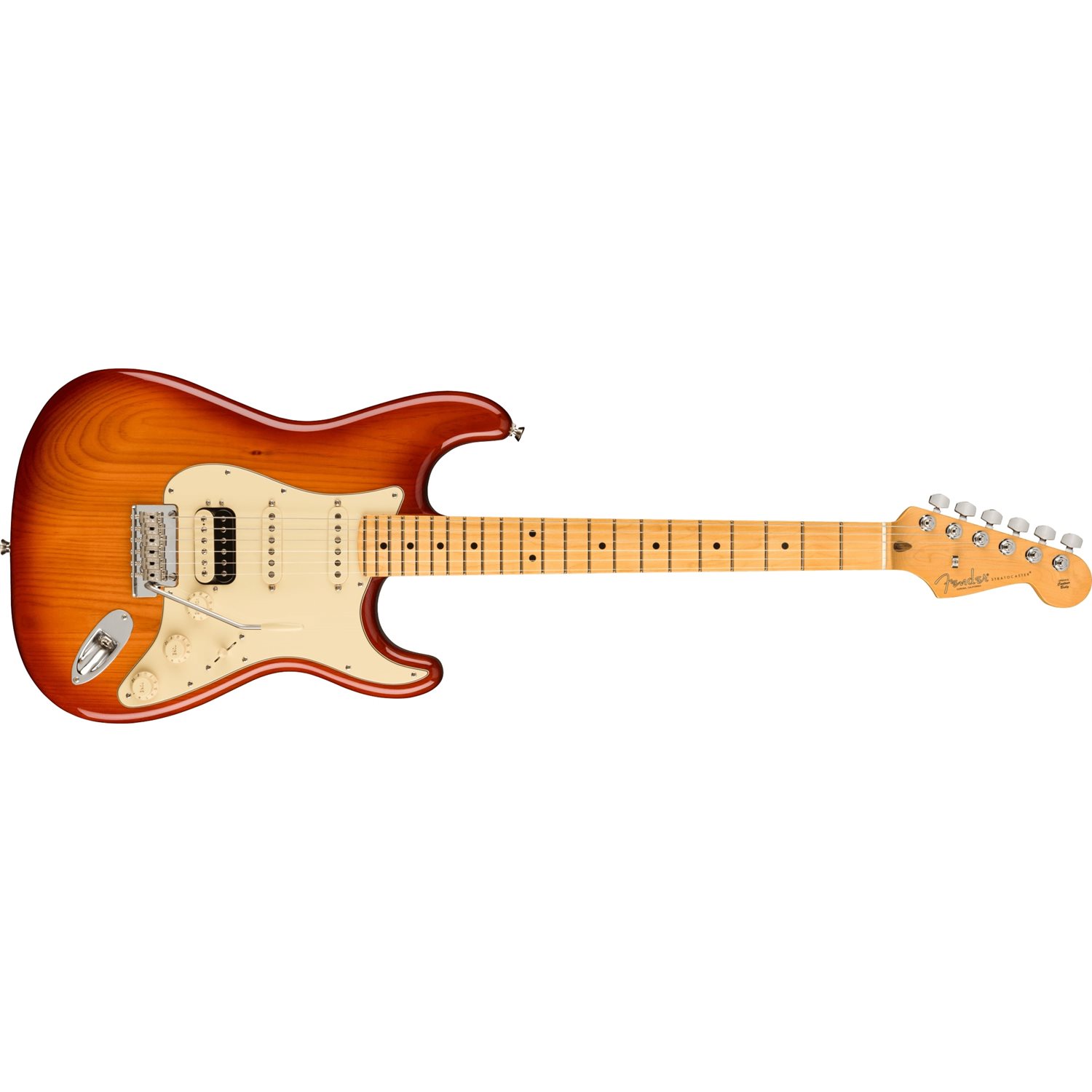 FENDER - American Professional II Stratocaster® HSS, Touche en érable - Sienna Sunburst