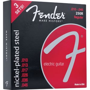 FENDER - Cordes Super 250R NPS à boule - 10-46 - 3 pack