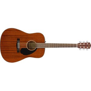 FENDER - CD-60S Dreadnought, Touche en noyer, entièrement en acajou