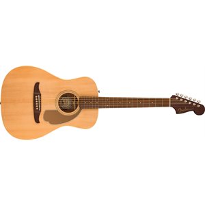 FENDER - Malibu Player, Touche en noyer, Pickguard doré - Naturel