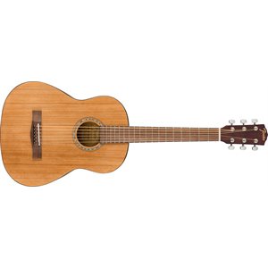 FENDER - Guitare acoustique 3 / 4 avec étui de transport, Touche en noyer - Naturel