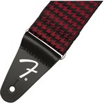 FENDER - HOUNDSTOOTH JACQUARD STRAP - Red