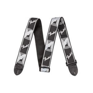 FENDER -2” Monogrammed Strap (Black / Light Grey / Dark Grey)