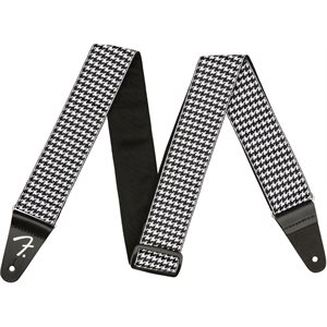 FENDER - HOUNDSTOOTH JACQUARD STRAP - WHITE