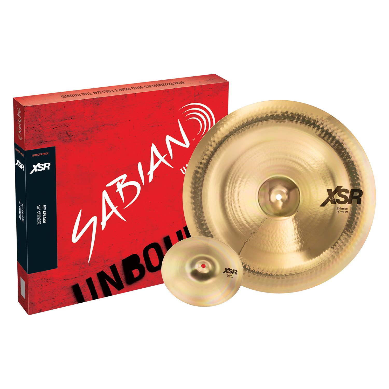 SABIAN - XSR5005EB - XSR EFFECTS PACK - 10'' Splash + 18'' Chinese