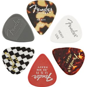 FENDER - 351 Shape Material Medley - Heavy - Pack de 6 médiators