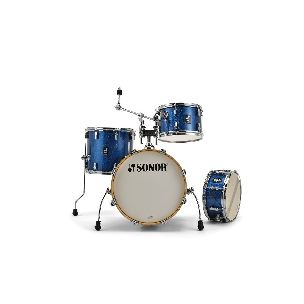 Sonor - ensemble de batterie AQX JAZZ 4-PIÈCES - Blue Ocean Sparkle