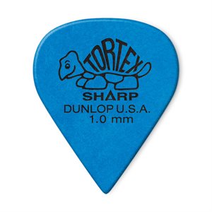 DUNLOP - 412-100 - TORTEX® SHARP PICK 1.0MM - ensemble de 12