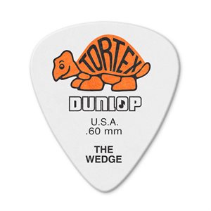 DUNLOP - 424-060 - TORTEX® WEDGE PICK .60MM - ensemble de 12