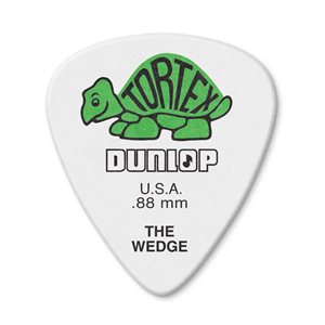 DUNLOP - 424-088 - TORTEX® WEDGE PICK .88MM - ensemble de 12