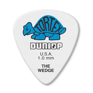 DUNLOP - 424-100 - TORTEX® WEDGE PICK 1.0MM - ensemble de 12