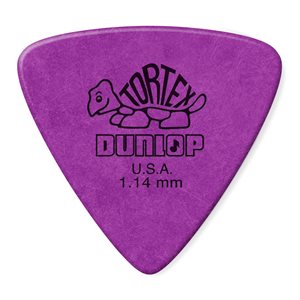 DUNLOP - 431-114 - TORTEX® TRIANGLE PICK 1.14MM - ensemble de 12