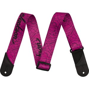 JACKSON - Cracked Mirror Strap - Pink, 2"