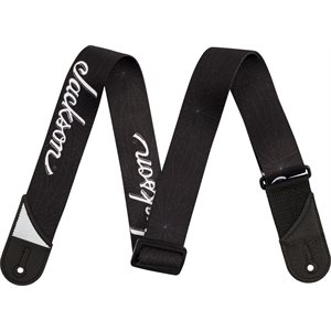 JACKSON - Jackson® White Logo Strap, Black, 2"