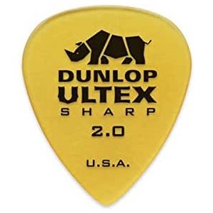 DUNLOP - 433P2.00 - Ultex™ Sharp 433p 2.00 - ensemble de 6 pick