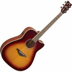 YAMAHA - FGCTA BS - Guitare électrique acoustique Tradition Western TransAcoustic - dégradé brun (Brown Sunburst)