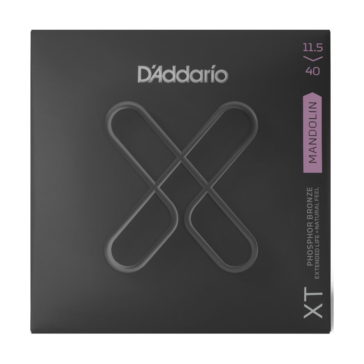 D'ADDARIO - XTM11540 - Cordes de mandoline XT - Phosphor Bronze - Custom Medium Set - 11.5-40