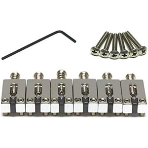 GRAPH TECH - PG-8000-FC - String Saver Classics - Strat and Tele-Style Saddle Set (2 3 / 16 inch String Spacing) - Chrome