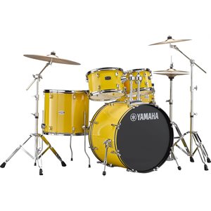 YAMAHA - RYDEEN - Ensemble de batterie 5-Pièces avec quincallerie (22,10,12,16,SNARE) - Mellow Yellow