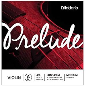 D'ADDARIO - J812 - PRELUDE VIOLON - Corde de La - Format 4 / 4 - Tension Moyenne