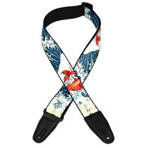 LEVY'S - MPD2-016 - Polyester Guitar Strap, Eastern Harmony Series - Koi Fish