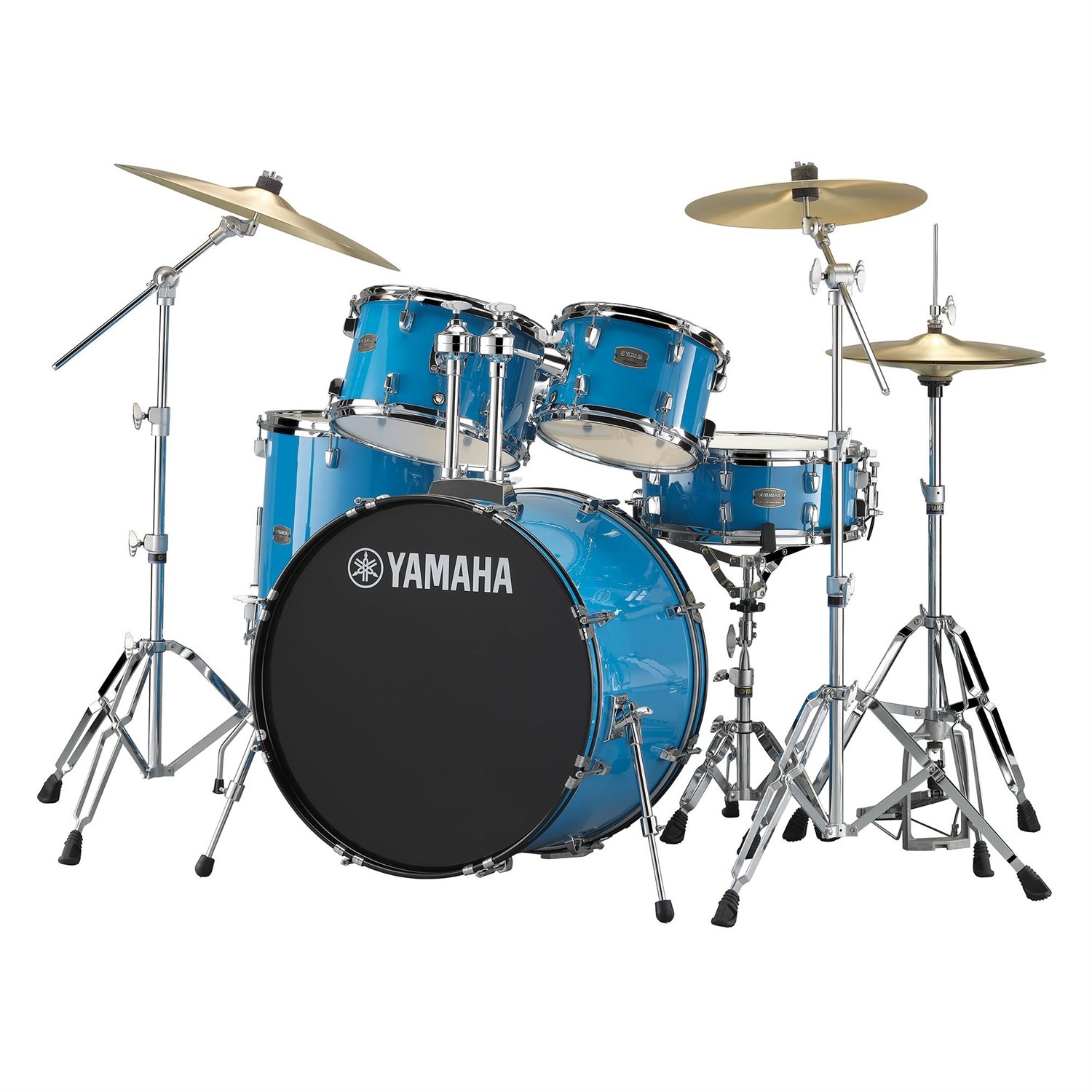 YAMAHA - Batterie Rydeen 10 / 12 / 16 / 22 / caisse claire avec quincaillerie / banc / cymbales Paiste 101 - Sky Blue