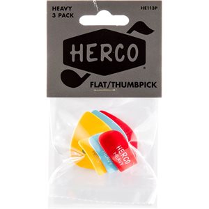 HERCO - HE113P - Plats / médiators, lourds - ensemble 3 pack