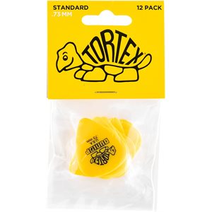 DUNLOP - 0.73MM TORTEX PICK - ensemble de 12 pick