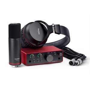 FOCUSRITE - Scarlett Solo Studio 4ème génération - Bundle avec micro et écouteurs