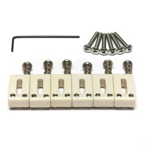 GRAPH TECH - PQ-8001-00 - TUSQ SADDLES SET OFFSET STRAT & TELE STYLE