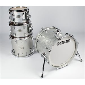 YAMAHA - Ensemble de batterie Absolute Hybrid Maple 10''-12''-14''-20” avec caisse claire 14'' - Silver Sparkle