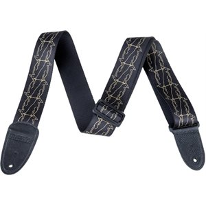 GRESTCH - Alternating Black Penguins Strap - Gold