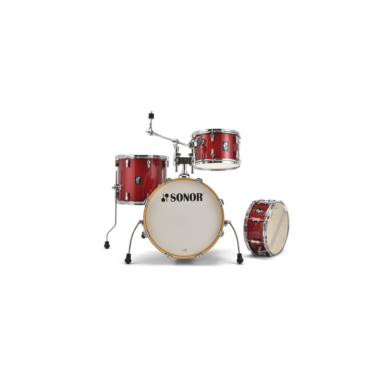 SONOR - ensemble de batterie AQX Jazz 4-pièces - red moon sparkle