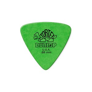 DUNLOP - 431P.88 - MÉDIATOR de guitare vert 0.88MM TORTEX® TRIANGLE - ensemble de 6 pick