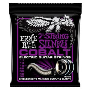 ERNIE BALL - CORDES GUITARE ÉLECTRIQUE - COBALT - 7 CORDES - 11-58