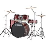 YAMAHA - RYDEEN - Ensemble de batterie 5-Pieces avec quincaillerie (22,10,12,16,Snare) - Burgundy Glitter