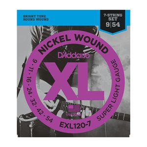 D'ADDARIO - EXL120-7 - Guitares électriques à 7 cordes - 9-54