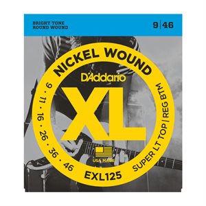 D'ADDARIO - EXL125 - Cordes guitare électrique Nickel Wound - 09-46