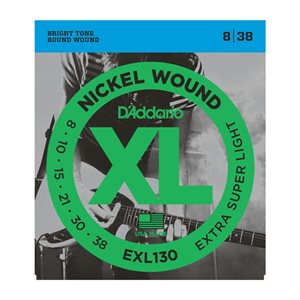 D'ADDARIO - EXL130 - cordes de guitare électrique Nickel Wound - 8-38