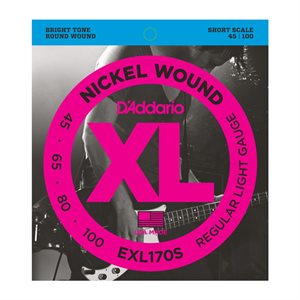 D'ADDARIO - EXL170S - cordes de basse - short scale - 45-100