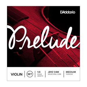 D'ADDARIO - J810-1 / 4 - cordes Prelude pour violon - Échelle 1 / 4 - Tension moyenne