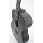 JAY TURSER - JTA54F-LX-BLACK - Guitare acoustique folk HPL pleine grandeur - Quilted Satin Black