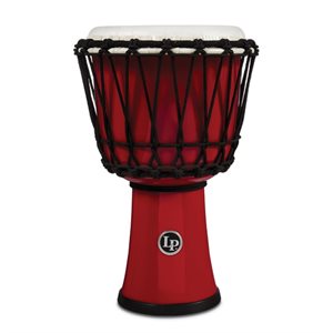 LP - LP1607RD - DJEMBE CIRCLE À CORDE DE 7 POUCES AVEC ACCORDEMENT PARFAIT - Rouge