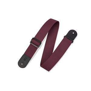 LEVY'S - M8POLY-BRG - STRAP - BURGUNDY