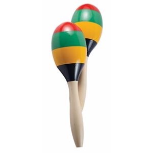 MANO - MPWM-TRI - Maracas tricolores en bois