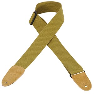 LEVY'S - MC8-TAN - Guitar Strap 2'' Tan Suede Ends And Branded Logo