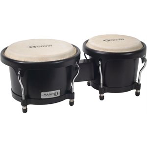 MANO - MP1789NS-MBS - Ensemble de Bongo 7” & 8” - Midnight Black Satin